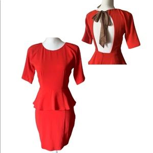 Ark & Co Red Peplum Dress 👗